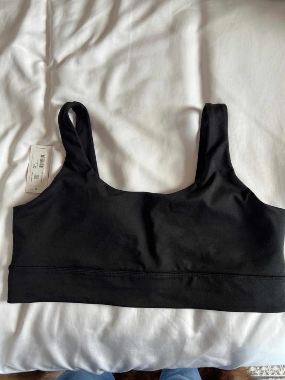 Outdoor Voices Black Scoop Bralette